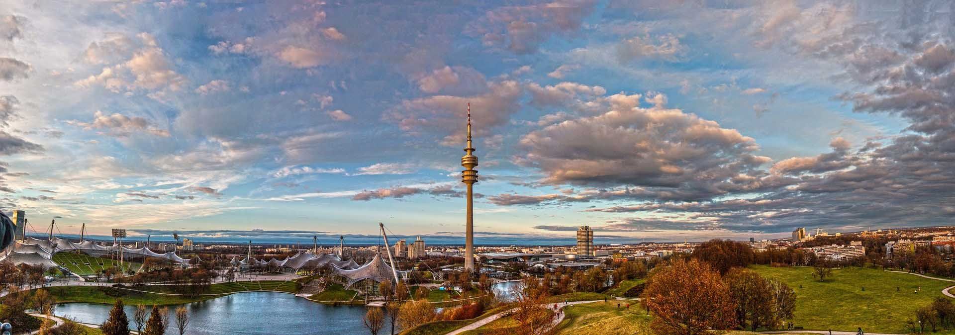 München Panorama mit Olympiaturm